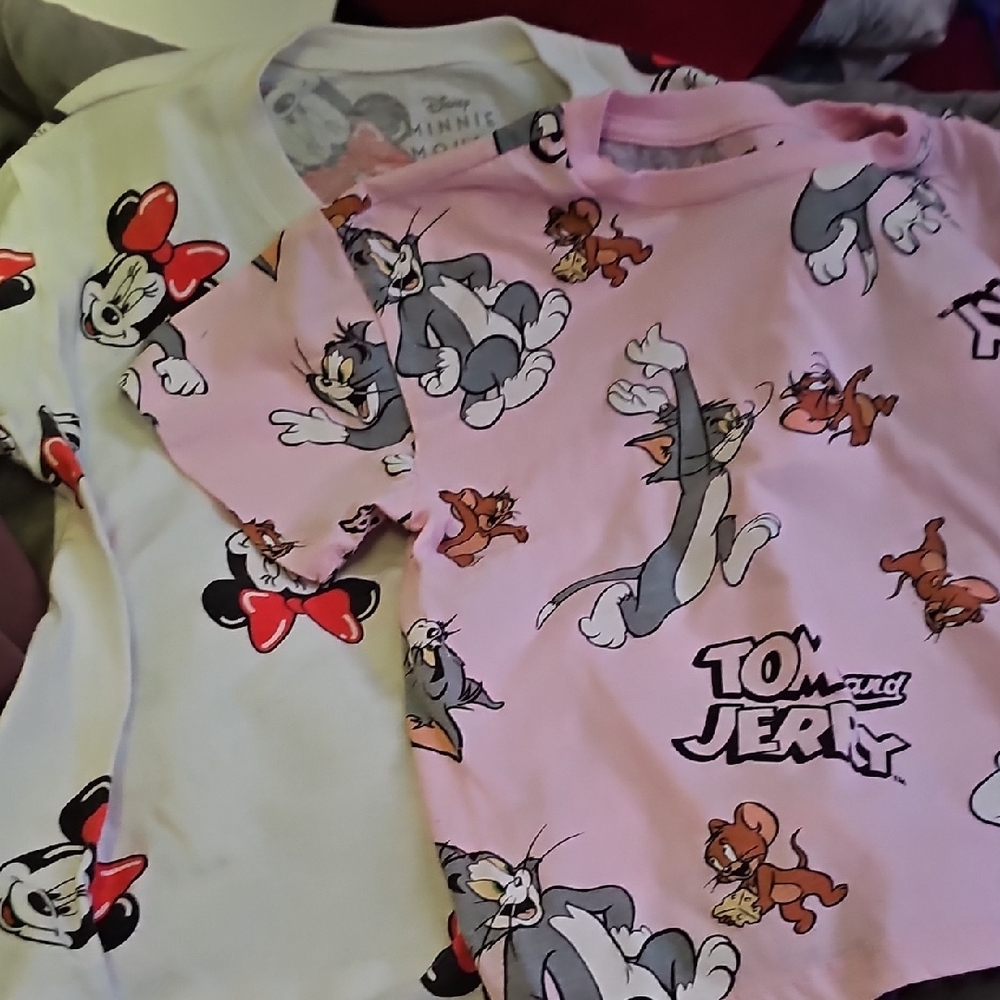 Tom and Jerry Pink Kids Pajamas